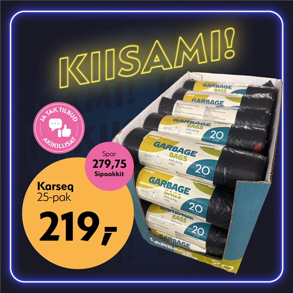 COOP AFFALDSPOSE M SNØRELUK ‼️ BEMÆRK DET SKAL FØRST AFHENTES FREDAG D. 30.10.2026 ‼️