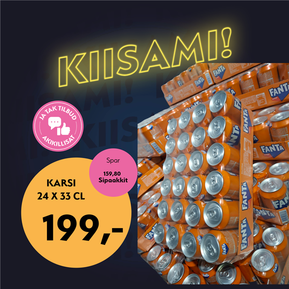 Fanta 24 stk‼️BEMÆRK DET SKAL FØRST AFHENTES FREDAG 30.10.2026 ‼️