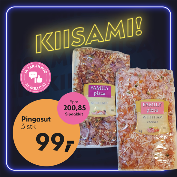 Familie Pizza Skinke / Speciale
